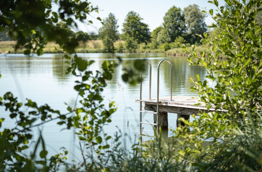 Steg zum Baden im Flossinger Sees, © Inn-Salzach Tourismus