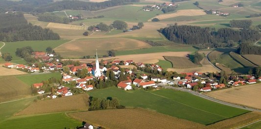 Luftaufnahme Gemeinde Lohkirchen, Landkreis Mühldorf a. Inn, © Gemeinde Lohkirchen