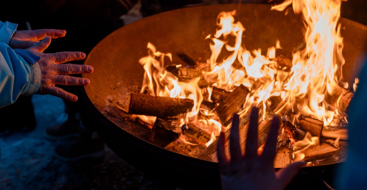 Adventmarkt Obertaufkirchen Feuerstelle, © Inn-Salzach Tourismus