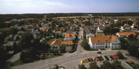 Luftaufnahme Gemeinde Emmerting im Landkreis Altötting, © Gemeinde Emmerting